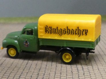 Preview: 1/87 Brekina Opel Blitz Königsbacher Pritsche/Plane