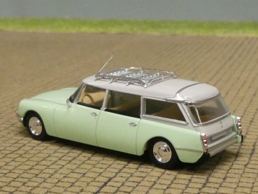 Preview: 1/87 Brekina Citroen DS Break hellgrün, Dach hellgrau 1967, 14220