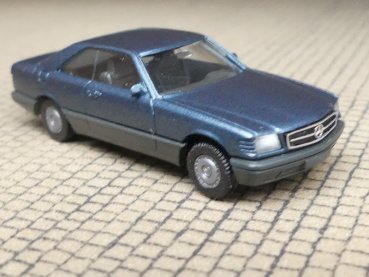 1/87 Herpa MB 560 SEC blaugrün metallic mit Spiegel