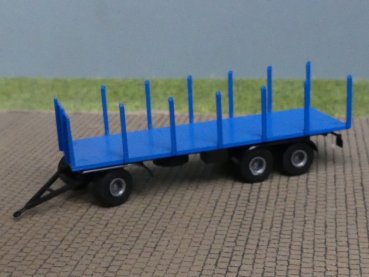 1/87 Brekina 3achs Rungenanhänger blau/schwarz