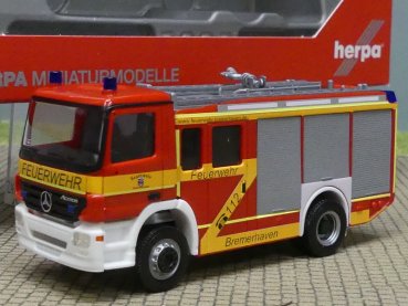 1/87 Herpa MB Actros S 02 HLF 2000 Feuerwehr Bremerhaven 091183