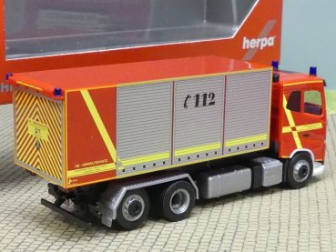 1/87 Herpa Volvo FH FD Abrollcontainer-LKW Fw Furth im Wald