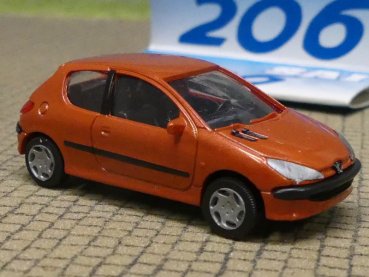 1/87 AWM Peugeot 206 3türig Tangerine SAI 2165