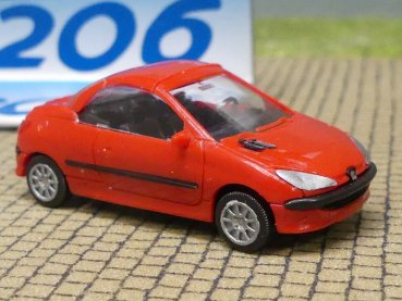 1/87 AWM Peugeot 206 Coupe Rouge Vallelunga rot SAI 2182