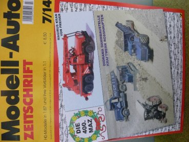 Modell Auto Zeitschrift MAZ 2014/7 Juli 2014