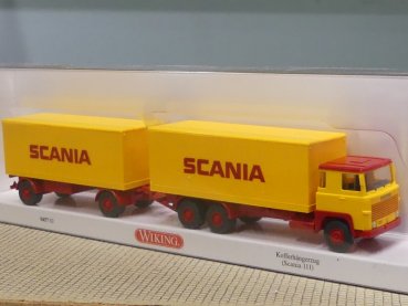187 Wiking Scania 111 Koffer-Hängerzug SCANIA 0457 02