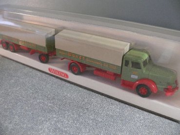 1/87 Wiking Krupp Titan Wandt Planen-Hängerzug 891 03