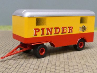 1/87 Brekina 2achs Anhänger Koffer Circus Pinder