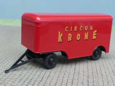 Preview: 1/87 Brekina 2achs Anhänger Koffer Circus Krone rot