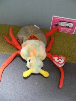 TY 111 Ty Beanie Baby Käfer Scurry mit Watte-Granulatfüllung