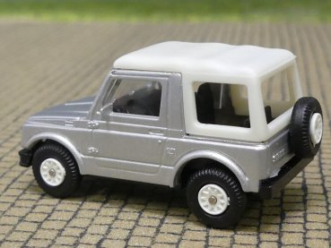 1/87 Rietze Suzuki SJ 410 Cabrio silber mit Verdeck
