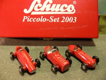 Schuco Piccolo-Set 2003 3x Rennwagen 05214