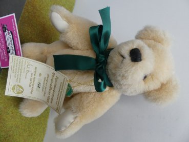 HC0006 Hermann Coburg Teddy Spielwarenmesse 1999 Nürnberg ca. 26 cm Alpacca-Plüsch