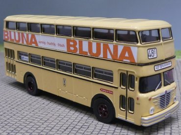 1/87 Brekina Büssing D2U BVG BLUNA/AFRI-COLA 96107 Sondermodell Reinhardt