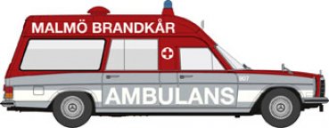 1/87 Brekina MB /8 Binz KTW Ambulans Malmö Brandkar 907 13816