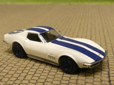 1/87 Brekina Chevrolet Corvette C3 weiß/blau 19991