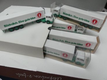 1/87 Wiking Händlerpackung MB NG Südmilch Kühlkoffer-HZ 5 Modelle