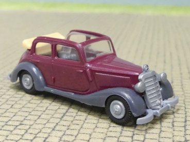 1/87 Busch MB 170 V Limousine dunkelrot offen Praline