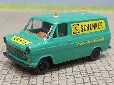 1/87 Brekina Ford Transit IIC SCHENKER Schwertransporten