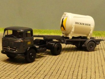 1/87 Brekina MB 328 Becker Bier mit Tankcontainer Sondermodell Reinhardt