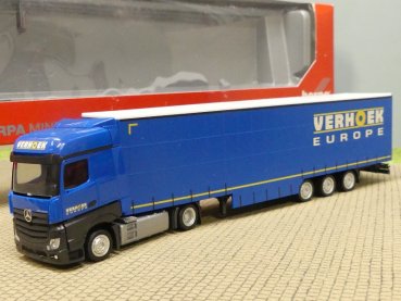 1/87 Herpa MB Actros VERHOEK Schiebeplanen-Sattelzug 159913