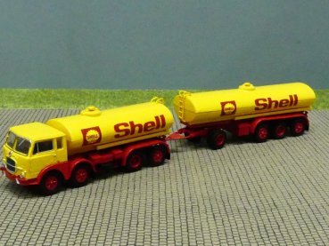 1/87 Brekina Fiat 690 SHELL Tank-Hängerzug 58454
