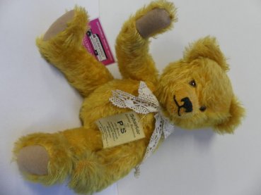 PS28 PS Bär ca. 34 cm Mohair Holzwolle gestopft Handarbeit