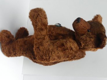 Da1 Dany Bär Berlin braun ca. 38 cm Mohair mit Holzwolle gestopft Handarbeit