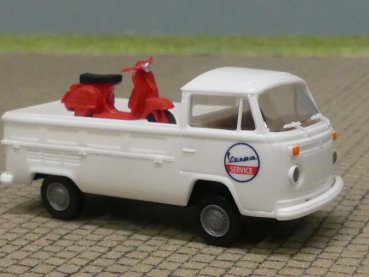 1/87 Brekina VW T2 VESPA Pritsche mit Vespa 33927