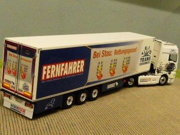 1/50 Tekno Herpa MAN TGX XXL Euro 6c Trio-Trans Fernfahrer Kühlkoffer SZ 071055