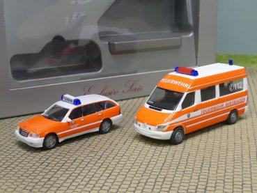 1/87 Herpa SET Fw Wiesbaden - MB Sprinter + MB C-Klasse 046091