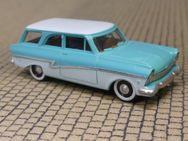 1/87 Brekina Ford 17m Kombi hellblau/weiß Reifen vorne links schwarz #16