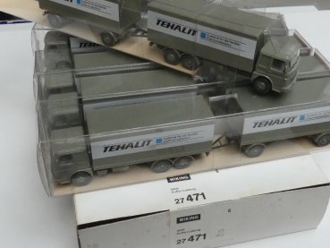 1/87 Wiking Händlerpackung MAN F80 Tehalit Hängerzug 5 Modelle 471 2