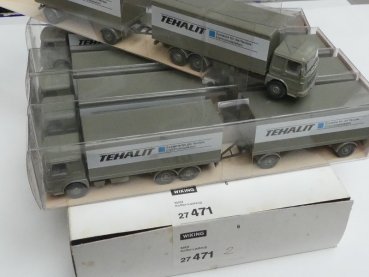 Preview: 1/87 Wiking Händlerpackung MAN F80 Tehalit Hängerzug 5 Modelle 471 2