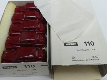 1/87 Wiking Händlerpackung Opel Kapitän 1971 braun 10 Modelle 110 2
