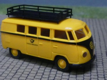 1/87 Brekina # 0605 VW T1a Deutsche Post mit Gepäckträger, Bus