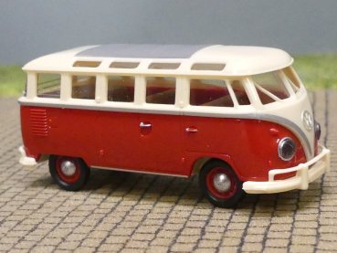 1/87 Brekina VW T1b  Samba hellbeige/rot, 31860