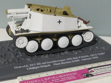 1/43 IXO 15cm s.I.G. 33/1 auf Geschützwagen Ausf. H Panzer 61
