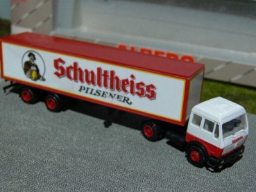 1/87 Herpa Albedo MB S 80 Schultheiss Pilsener Koffer-SZ