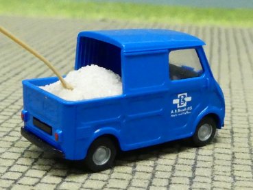 1/87 Brekina Goggo Pick-Up Bruch KG Hoch- und Tiefbau blau