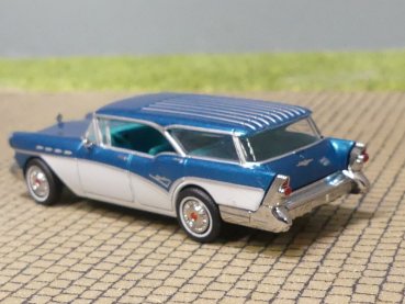 1/87 Brekina Buick Century Caballero dunkeltürkis/weiss 1957, 18180