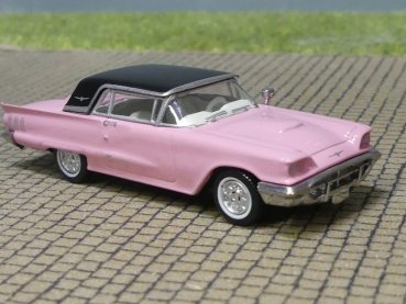 1/87 Brekina Ford Thunderbird Cabrio geschlossen, hellrosa/schwarz 18202