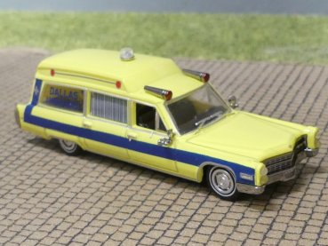 1/87 Brekina Cadillac Miller Meteor Dallas Ambulance 1966, 19779
