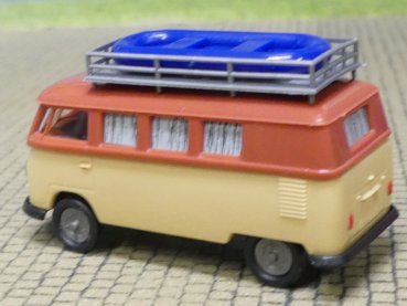 Preview: 1/87 Brekina VW T1b Camper rotbraun/beige 1960, 31639