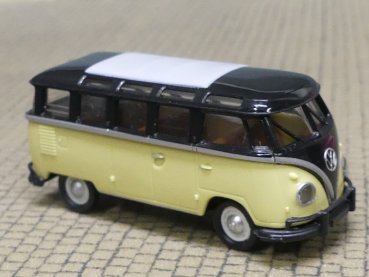 1/87 Brekina VW T1b Samba schwarz/grünbeige 1960, 31851