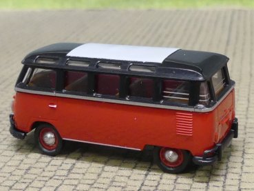 1/87 Brekina VW T1b Samba schwarz/rot 1960, 31852
