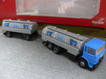1/87 Herpa MAN F8 Milch Tank-Hängerzug 820018