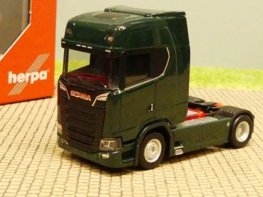 1/87 Herpa Scania CS HD V8 Zugmaschine dunkelgrün 307468-004