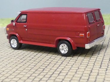 Preview: 1/87 Brekina GMC Vandura dunkelrot, 18259