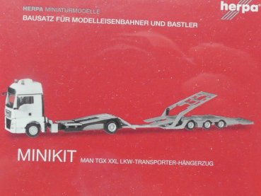 1/87 Herpa MiniKit MAN TGX XXL LKW-Transporter-HZ weiß 013529